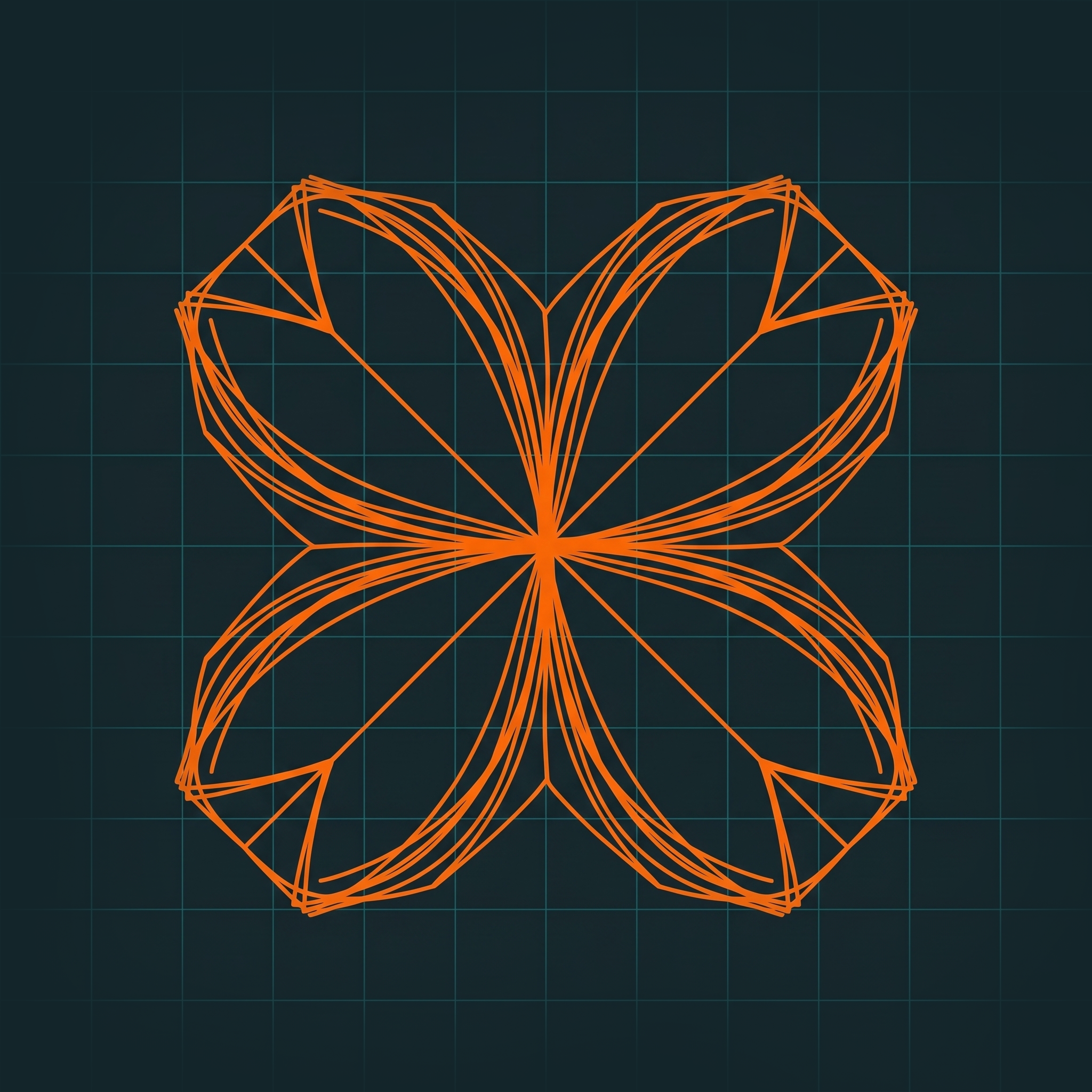 Oxalis geometric illustration