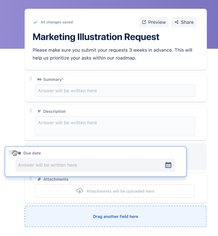 Jira Work Management | Form Builder