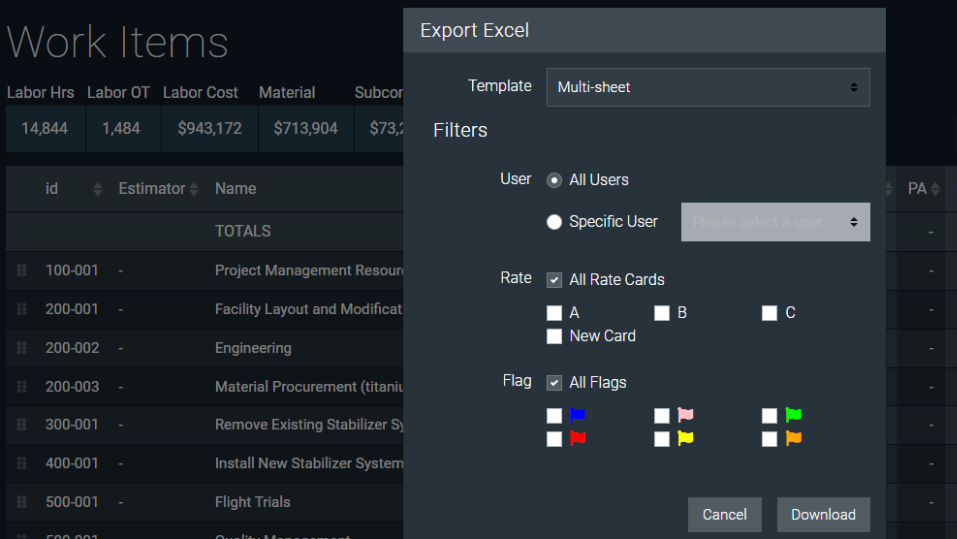 Project Estimation Software: Data Portability