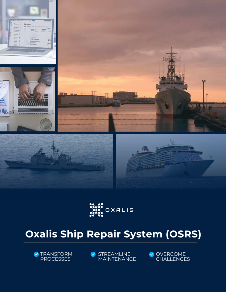 Oxalis Ship Repair System – an important part of yard management.