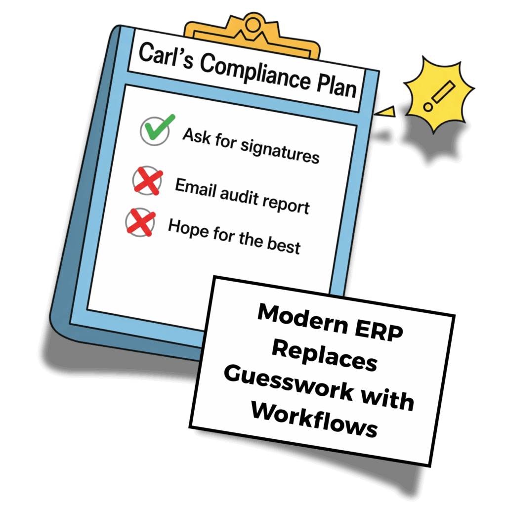 Modern ERP automates what Carl used to manage manually
