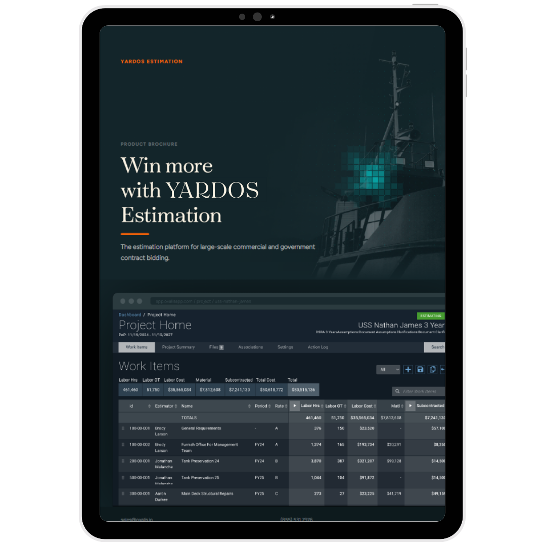 YARDOS Estimation product brochure